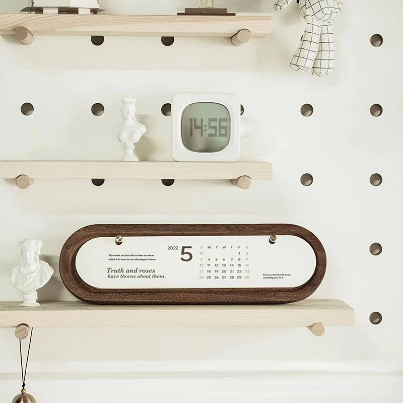 CalendarOrnamentWoodenDeskCalendarRackCreativeOfficeDesktop