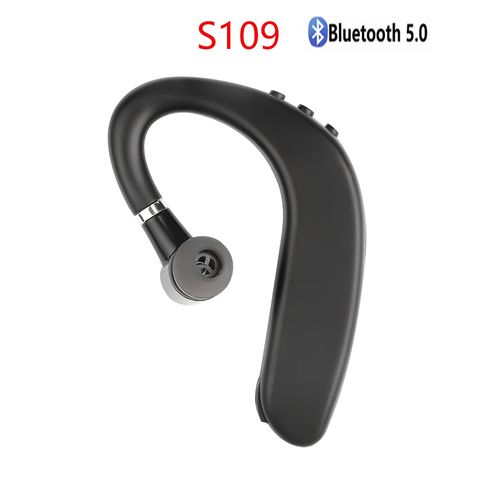 

new S109 Wireless Headset 5.0 Earphone HiFi Stereo Waterproof Business Headphone Earpiece Handsfree With Mic for iPhone Xiaomi