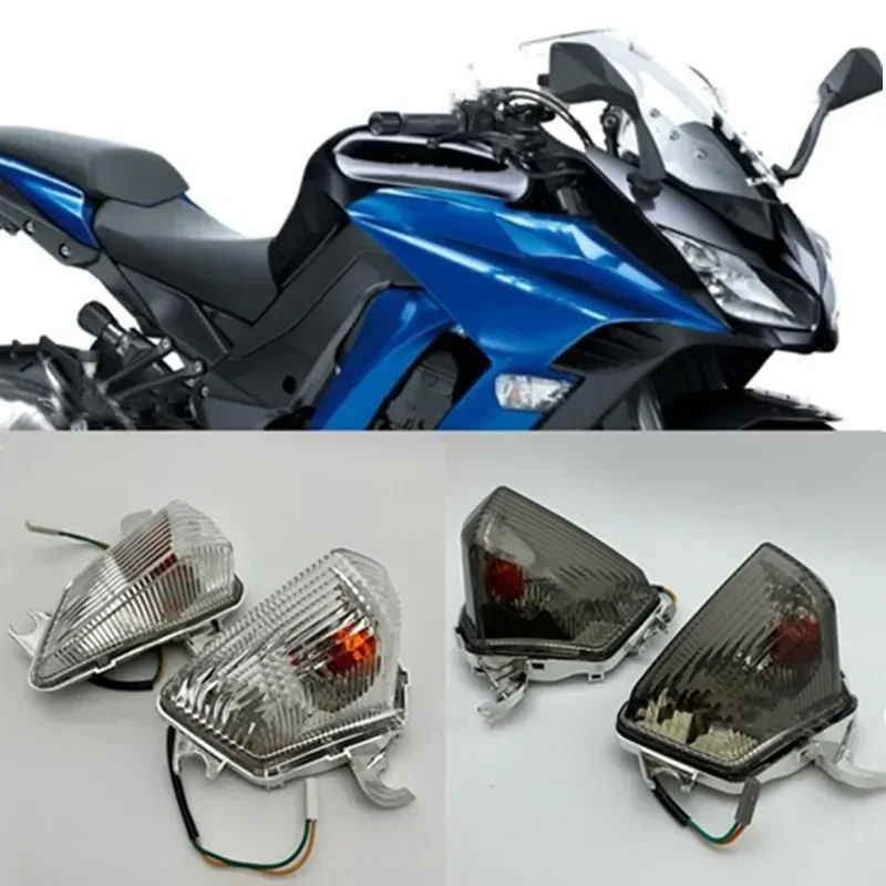 

Motorcycle Front Turn Signal Fit For Kawasaki Z1000SX 10 11 12 13 14 15
