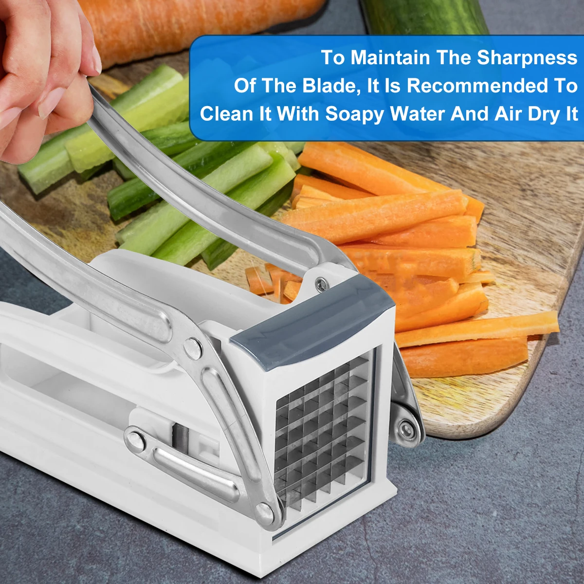 Vegetable Shredder Stainless Steel Potato Chips Maker Chopper French Fry Cutter Machine w 25/49 Holes Blades Manual Food Slicer vegetable slicer french fry cutter