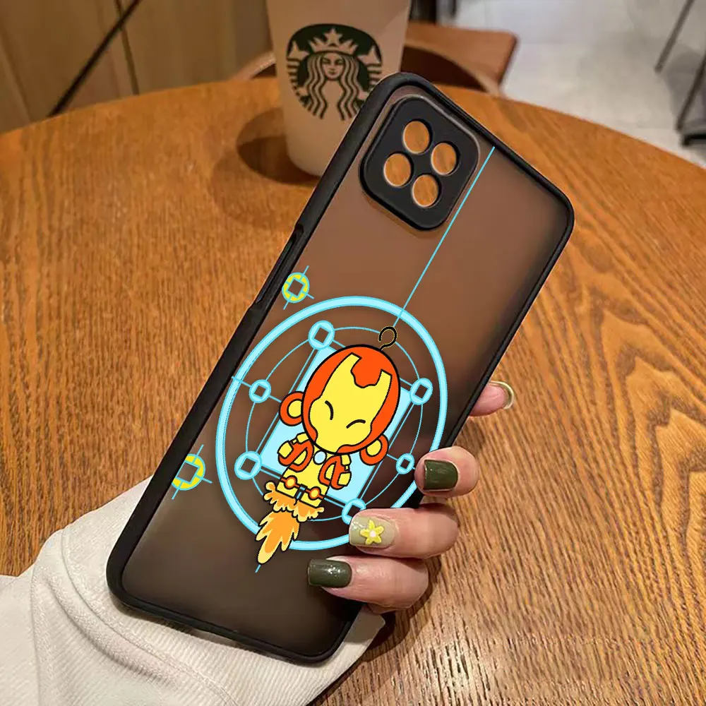thumbnail image 1 of Funda mate para OPPO A97 A96 A95 A94 A93 A92 A92S A78 A74 A73 A72 A57 A55 A54 4G 5G funda Marvel héroe de dibujos animados Spider-Man Lron Man, 1 of 5