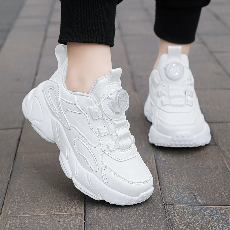 White Sneakers Children Shoes New Spring Summer Platform Breathable Mesh Casual Sneaker Sports Tennis Kids Shoes For Boys Girls 6