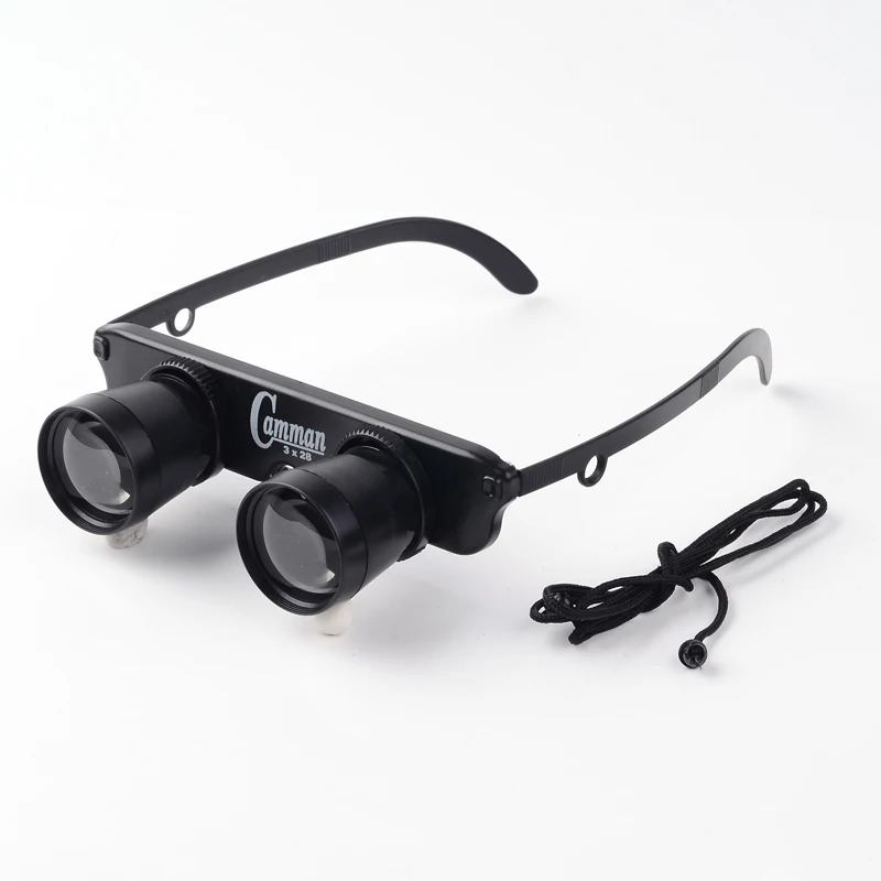 1/2PCS Useful 3X28 Double Eye Glasses Style Outdoor Fishing