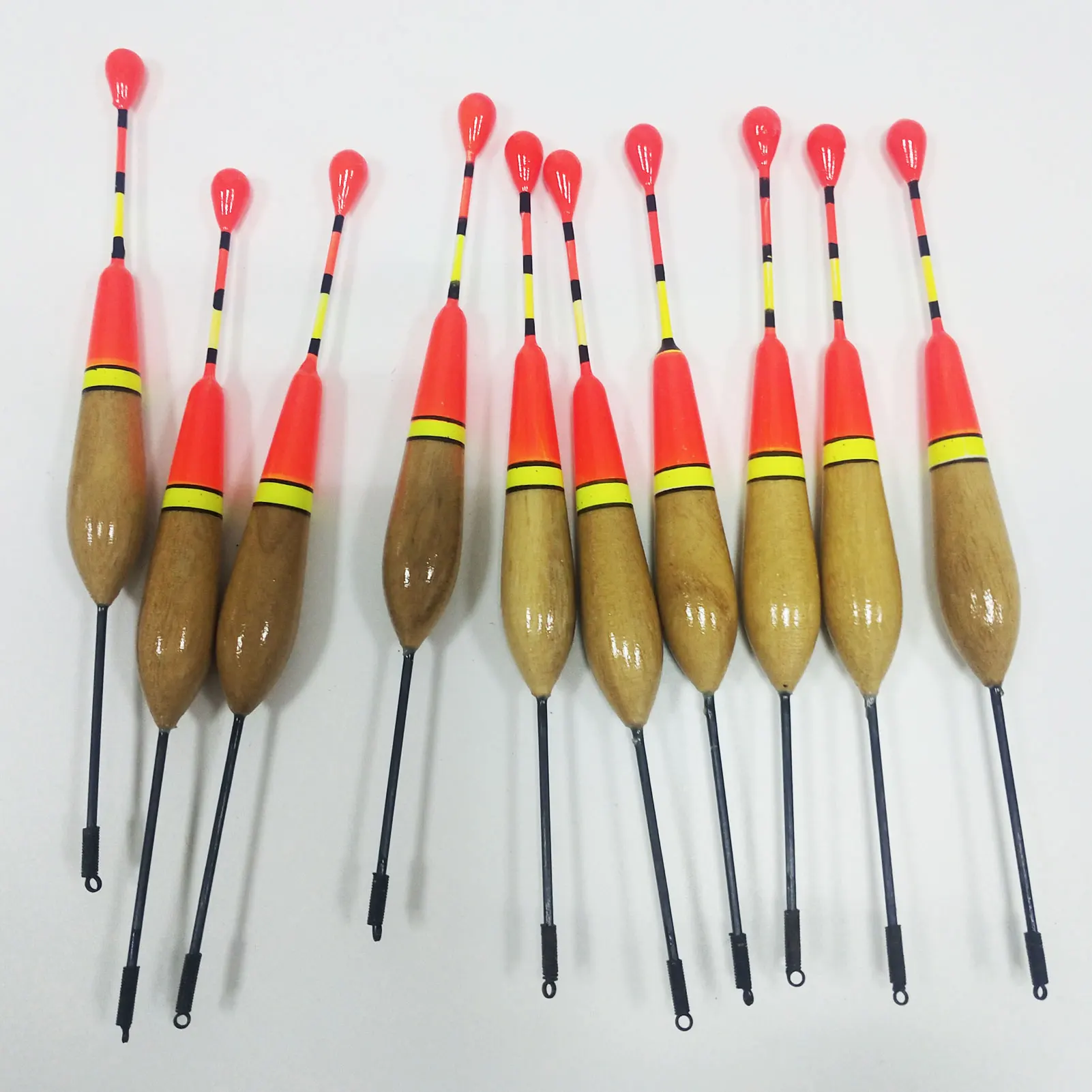 30Pcs/Lot Fishing Bobbers Cork Float Antenna Balsa Wood Fishing