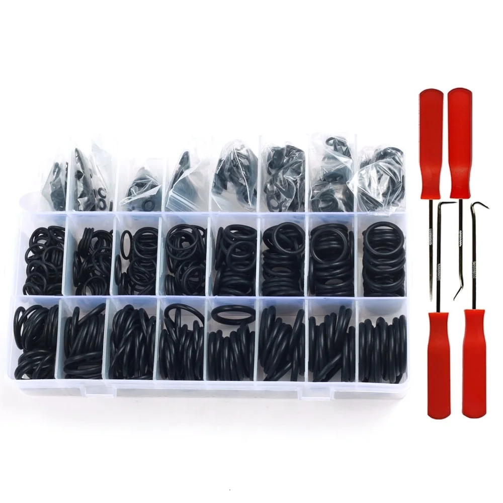 

740/1200pcs O Rings Assortment Kit, 24 Sizes Rubber Gasket O-Ring Kit, Nitrile Rubber Silicone Seal Ring Set for Plumbing Faucet