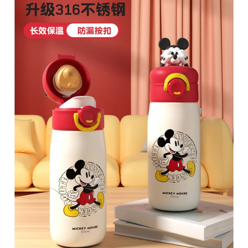 

Disney Lotso Mickey Donald Duck Alien New Fashion Creative Cute Cartoon Three-dimensional Doll Portable Insulated Bouncing Cup