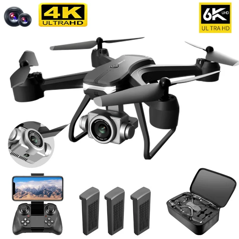 V14 Радиоуправляемый мини-Дрон 4K 6K с двойной камерой Wi-Fi FPV | Игрушки и хобби