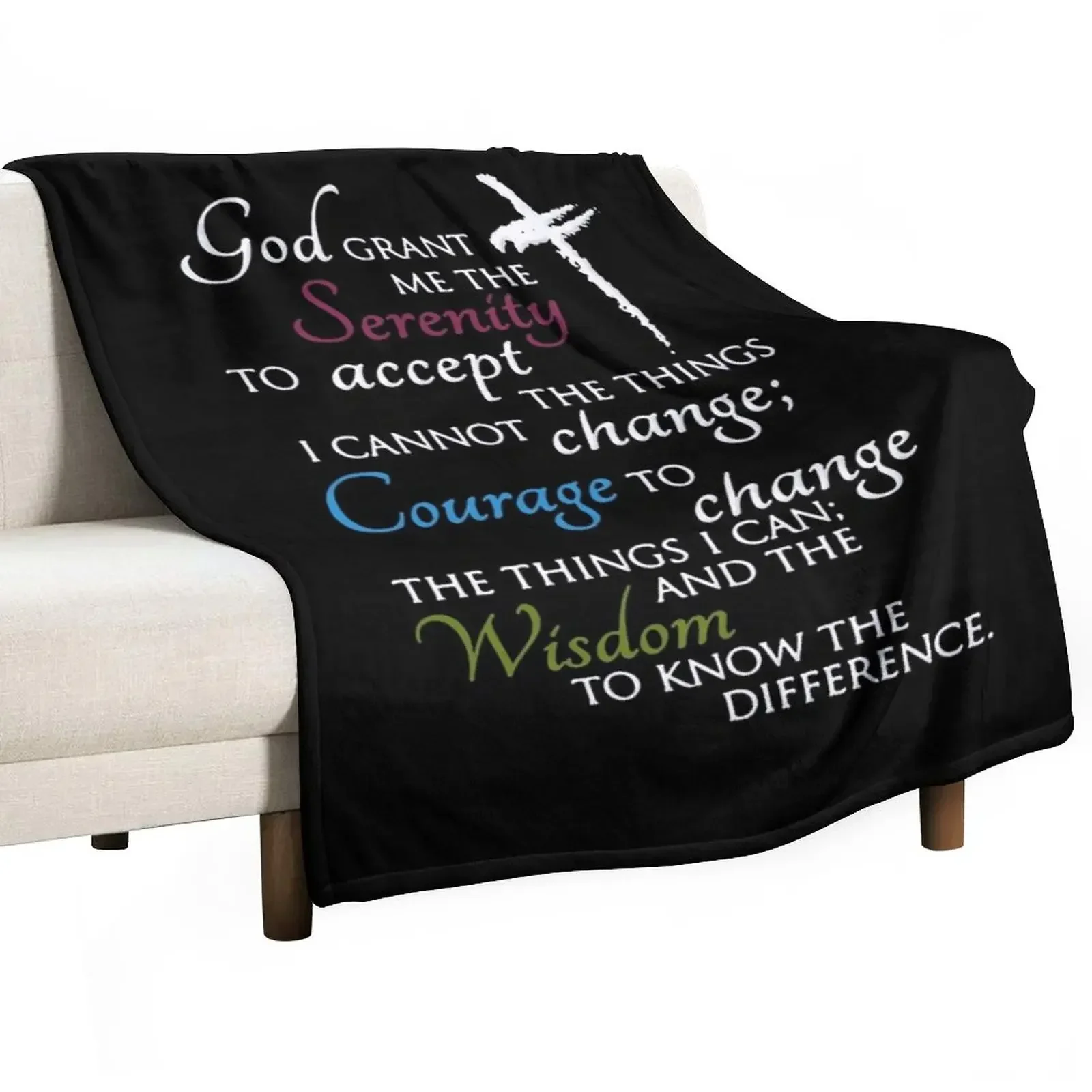 

Serenity Prayer Throw Blanket for babies Bed Fashionable Stuffeds warm winter Blankets