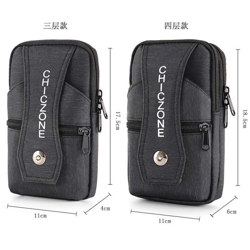 Waterproof Women Waist Bag Purse Single/double Layer Outdoor Tactical Waist Fanny Pack with Belt Men Phone Pouch Unisex Purses 4
