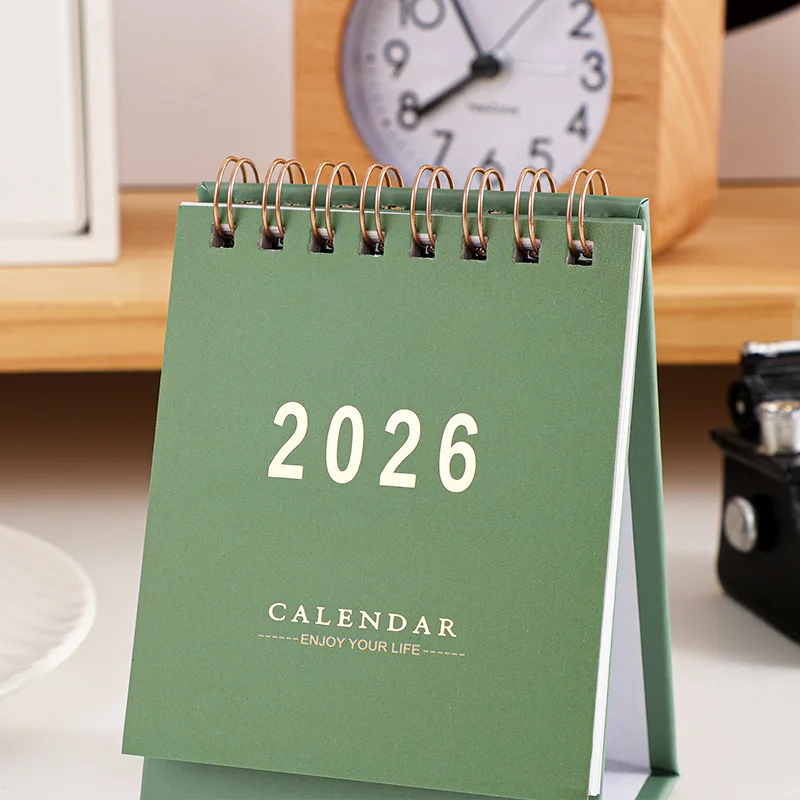 2026 Mini Morandi Farbkalender Kleiner Schreibtischkalender Memo-Kalender Planer Desktop-Dekoration Bürobedarf Neujahrsgeschenke – Detail 8