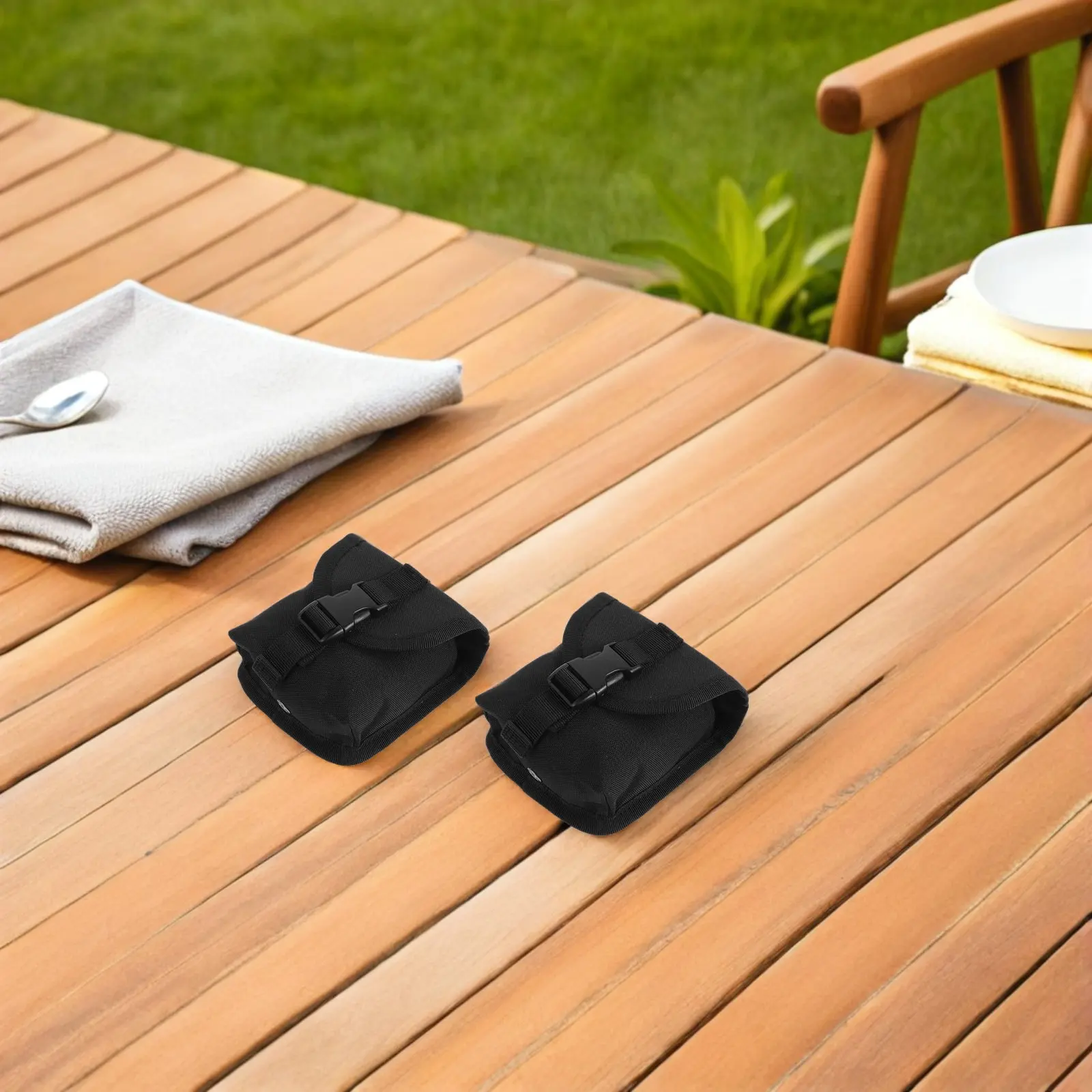 2Pcs 야외 스포츠 허리 가방 방수 다이빙 웨이트 가방 퀵 릴리스 버클 소형 스쿠버 웨이트 포켓 프리다이빙 스쿠버
