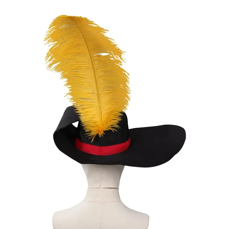 Costume da Gatto con Stivali, Cintura, Spada, Cappello con Piume per Adulti, Accessori per Carnevale e Halloween RK5P47 - immagine 5