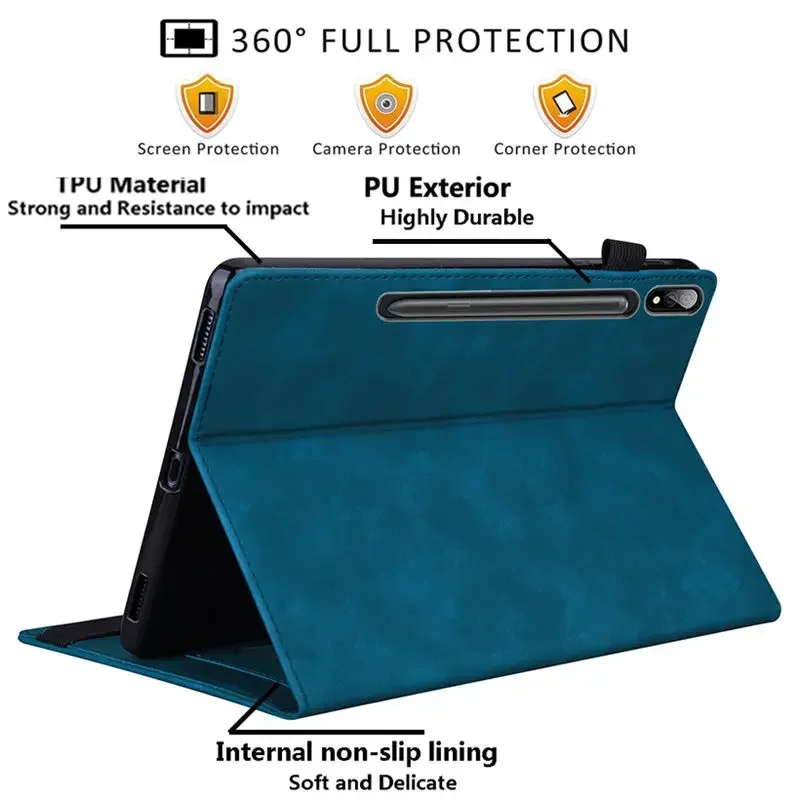 Premium Business Wallet Flip Book Case with Soft TPU Shell Cover