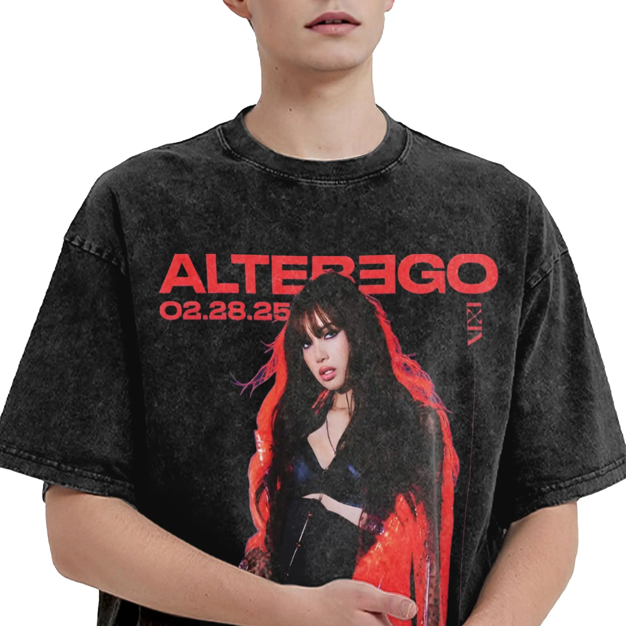 Vintage Women Men Alter Ego Lisa 2025 New Album Tee Shirt Oversize