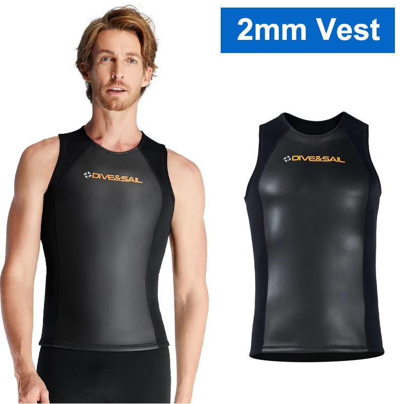 3mm Neoprene Mens Wetsuits Top Premium Sleeveless ... - Vicedeal