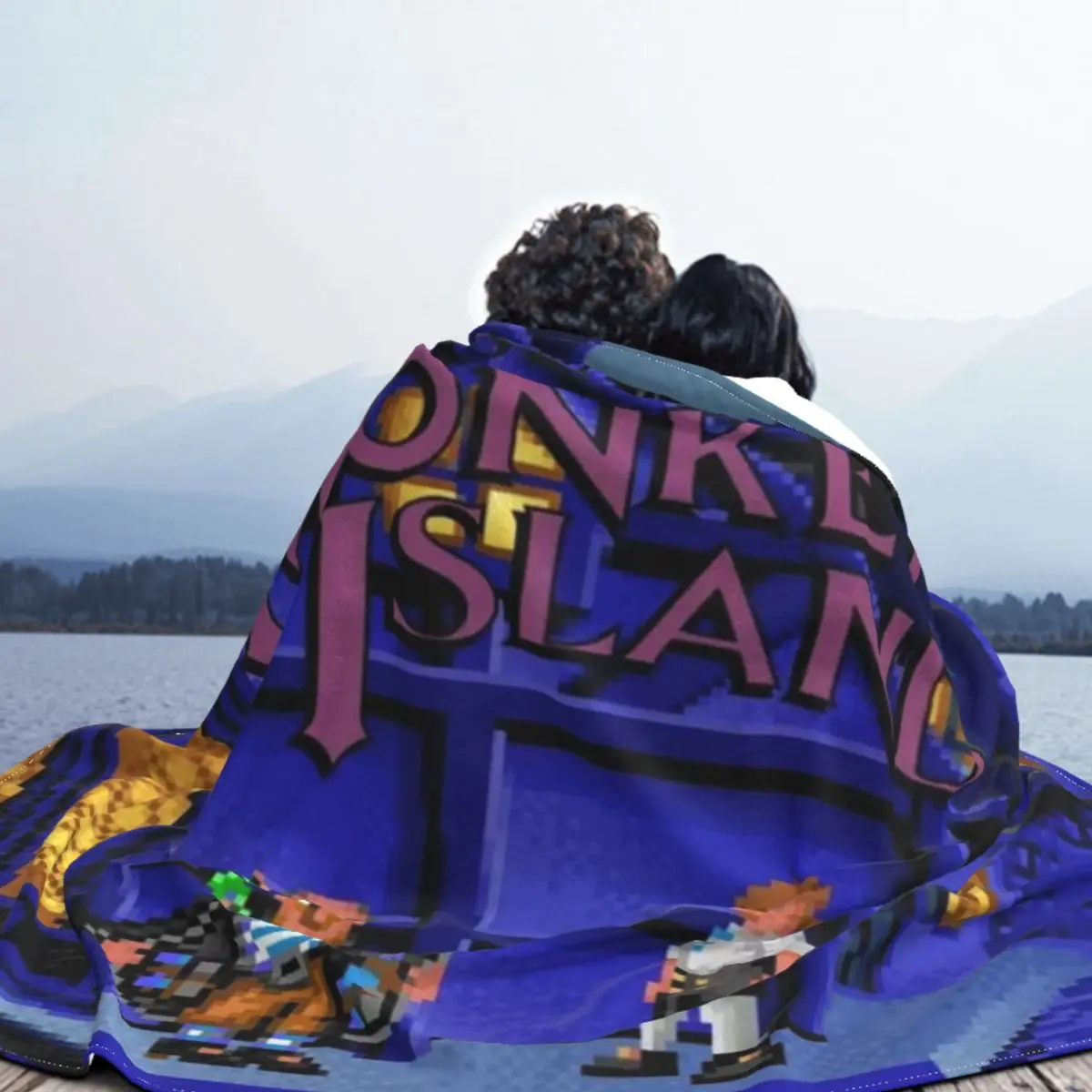 The Secret Of Monkey Island Plaid Blanket Flannel Summer Video Games Portable Thin Throw Blanket for Bedding Couch Rug Piece