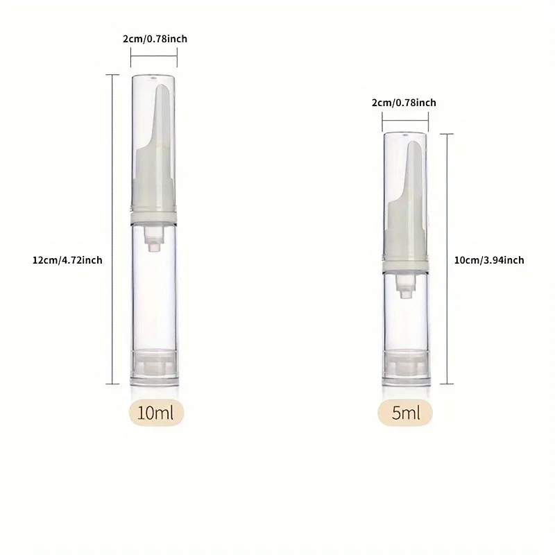 1pc Travel Airless Pump Bottles Empty Vacuum Lotion Bottles Cosmetic Cream Pump Bottles Eye Serum Vacuum Bottles Toiletries