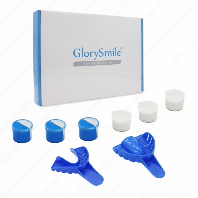Dental Impression Kit -168 Gm Putty Silicone - 2Dental Trays- DIY Teeth  Molding Kit-Teeth Impression Putty Silicone Material