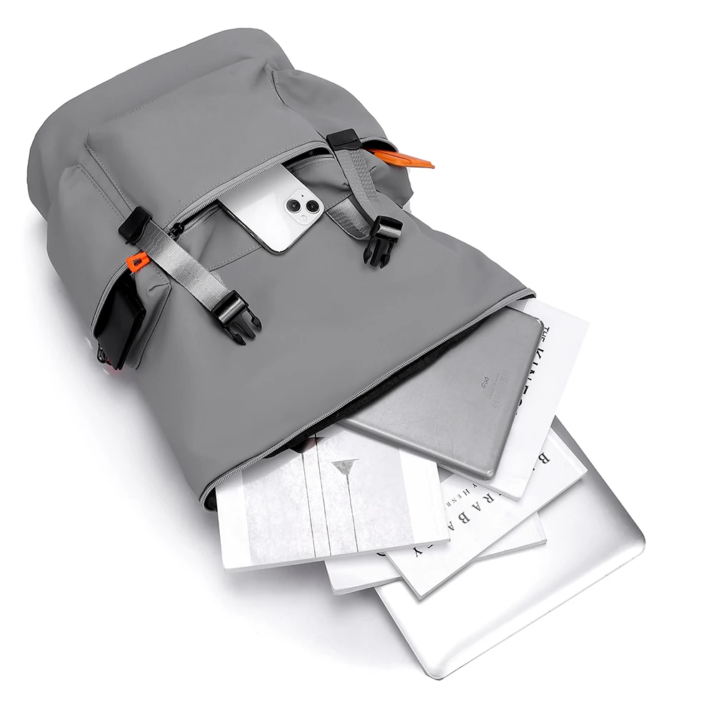 Modischer Rucksack für Herren, große Kapazität, Computertasche, verschleißfester Stoff, Outdoor-Reiserucksack – Detail 31