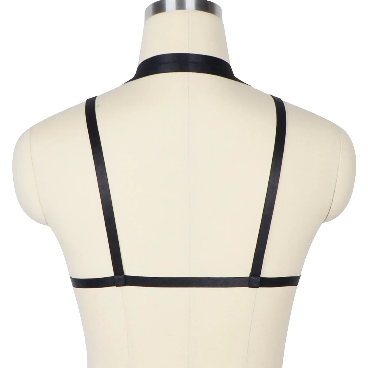 Sexy Elastic Bondage Bra Fashionable Hanging Neck Strap Elastic Bandage Bra Sensual Constraints Special Use Underwear