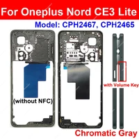 Middle Frame Housing For OnePlus 1+ Nord N20 N20Se N30 N100 N200 N300 Nord CE2 Lite CE3 Lite Middle Housing Bezel Plate Parts 3