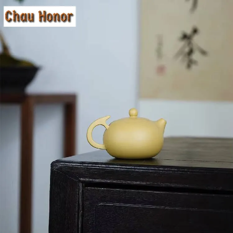 280ml Master Handmade Yixing Purple Clay Tea Pot Authentic Beauty Xishi Pot Raw Ore Zisha Puer Tea Infuser Customized Teaware