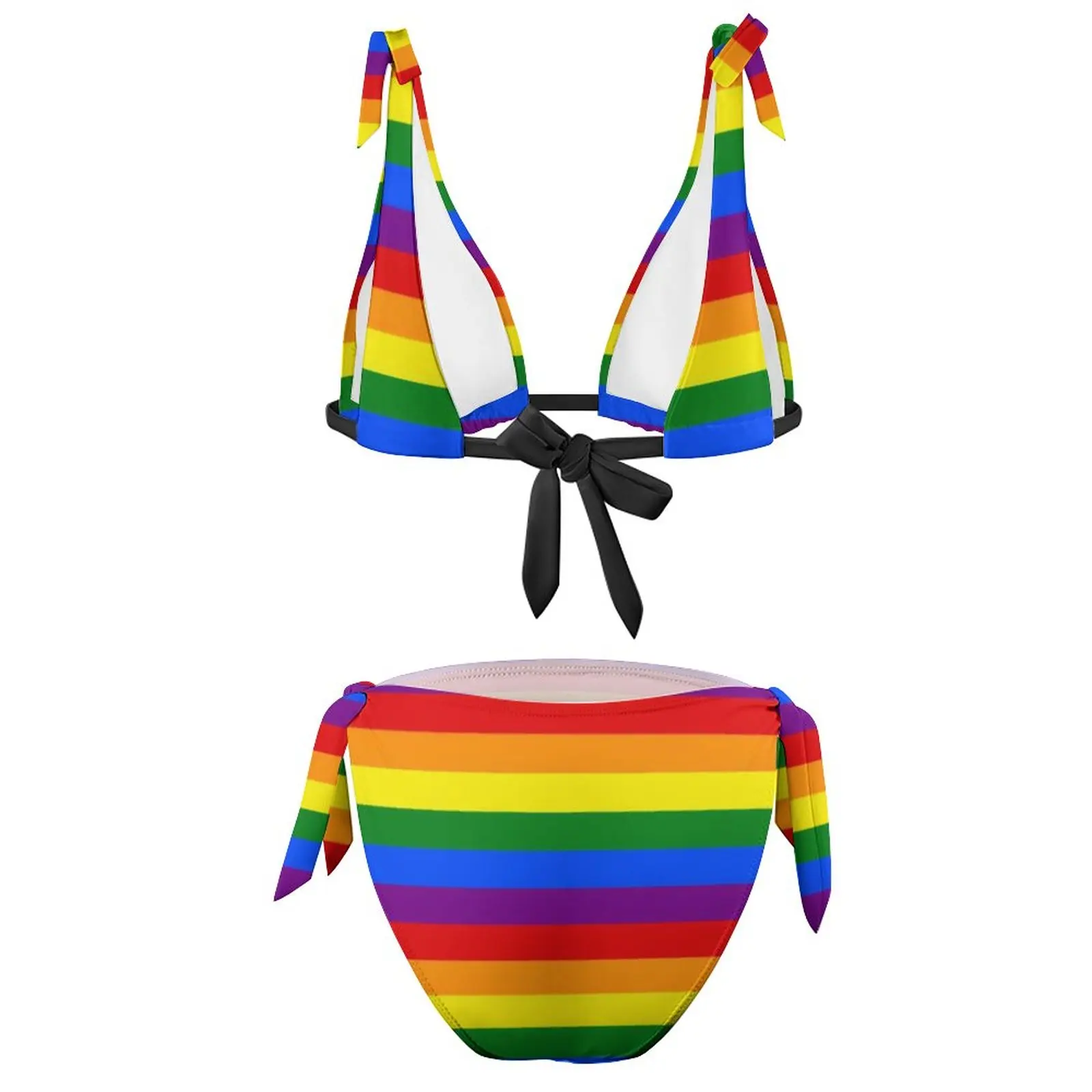 Summer Sexy Rainbow Pride LGBT Bikini Sets Female Swimsuit Backless Bather  Swimming Suit Braizilian Swimwear Biquini - AliExpress