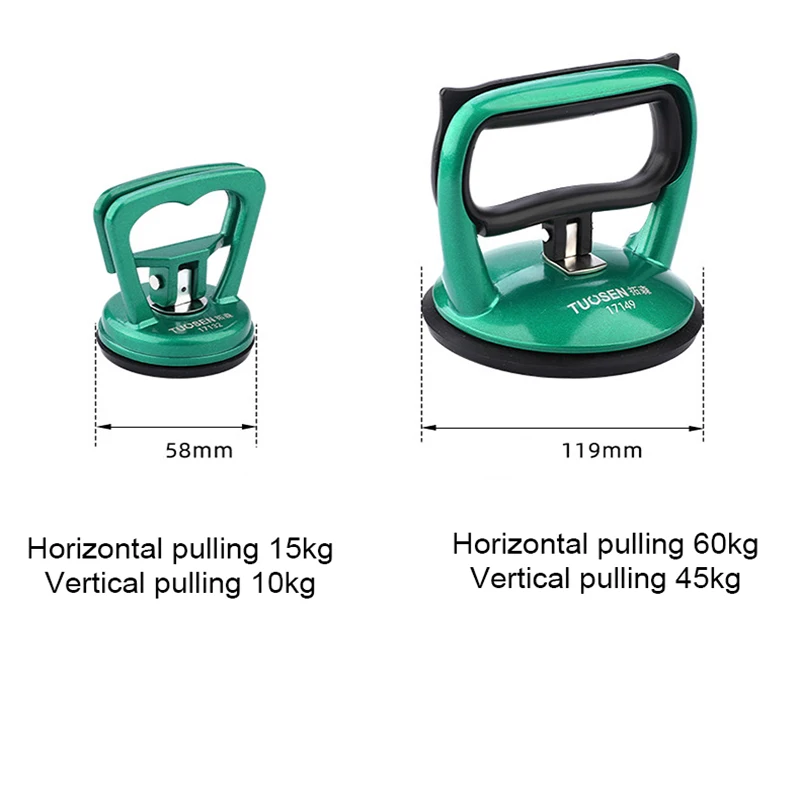 Ventosa Per Piastrelle VEVOR - 2 Pezzi, 119 Mm, Portata 150 Kg, Maniglia In Lega, Per Vetro, Metallo, Legno - Foto 5