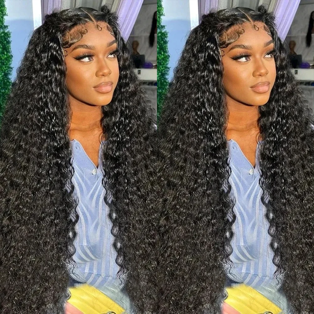 

13x4 7x5 Lace Front Lace Closure Pre-Cut Lace Natural Hairline Glueless Wig Ready to Go Preplucked Curly Human Hair For Women