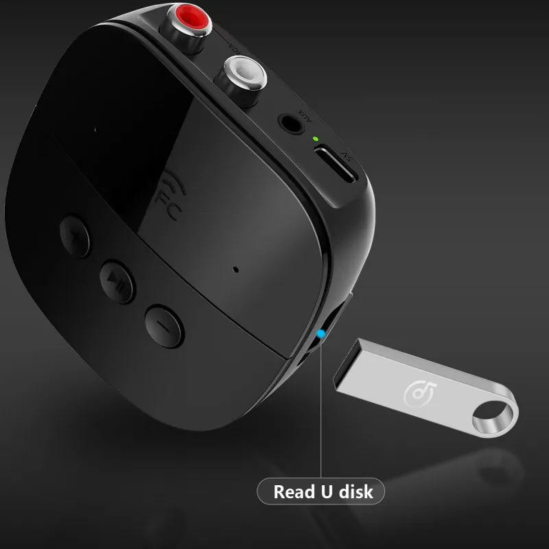 차량용 블루투스 5.2 수신기 RCA 블루투스 어댑터, 3.5mm 잭 Aux 블루투스 수신기, 스피커용 무선 오디오 어댑터, 2RCA
