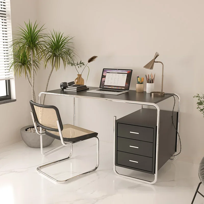 

Customized medieval light luxury computer desk with drawers, Nordic home desk, internet celebrity, modern ins makeup