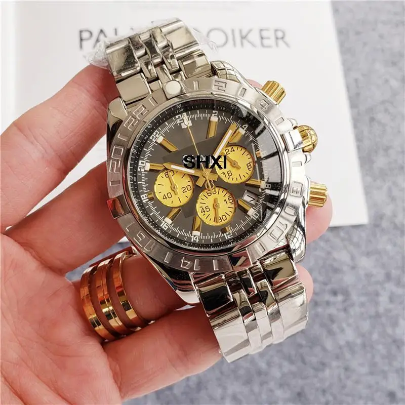 

Мужские кварцевые часы-хронограф из нержавеющей стали