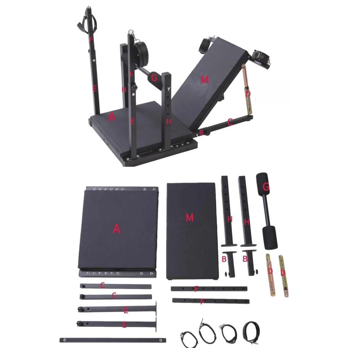 SM Bedroom Fantasies Bondage Chair Chudai Adjustable Sex Furniture Handcuffs Ankle Restraints Split Leg Binding Sex Machine ACC