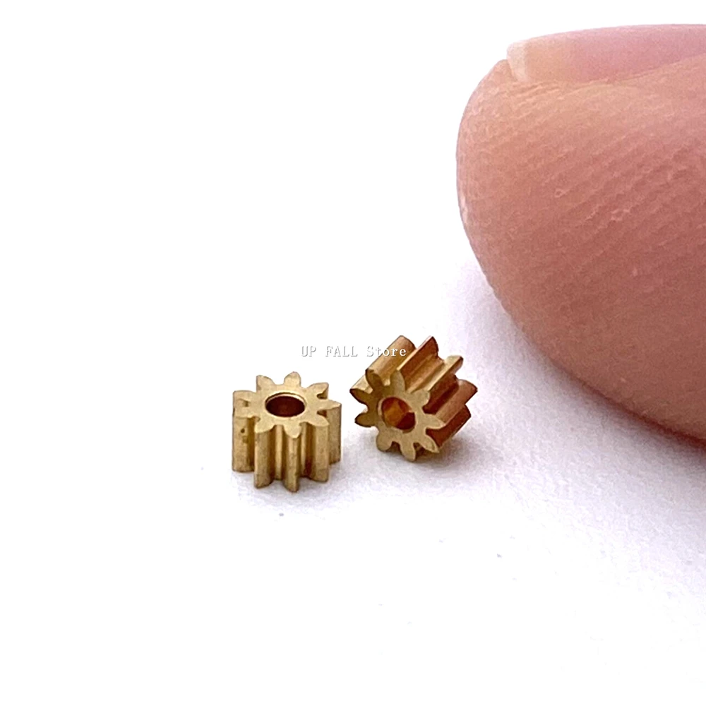 0.25M 9T 1mm Copper Gear 2.8MM Diameter DIY Metal Toy Airplane Model Accessories
