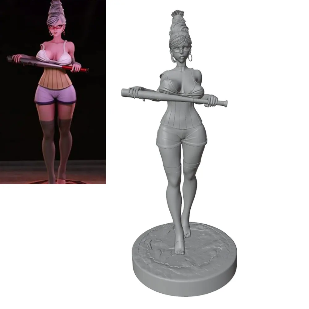 1/24 Resin Figure - Artistic Anime Character Unassembled & Unpainted Statue