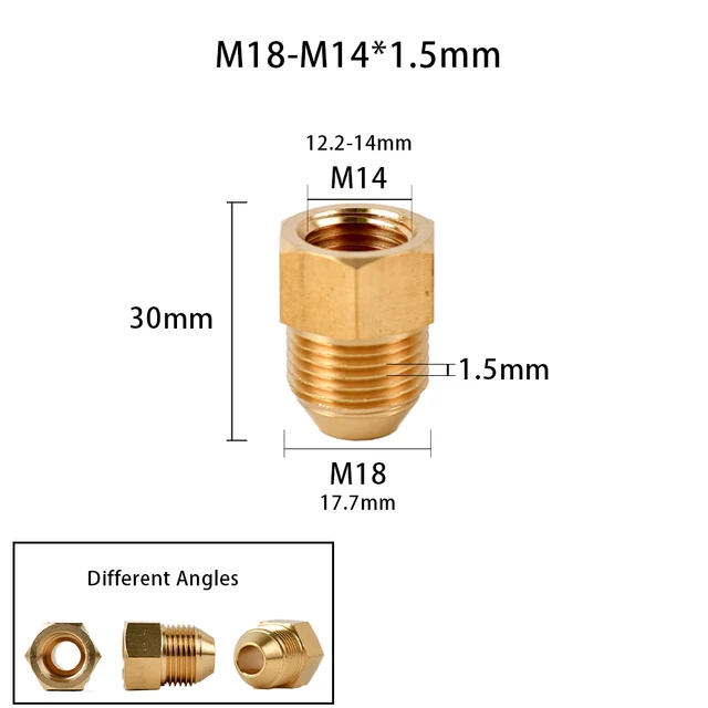 3/8 "1/2" M14 M18 M22 Férfi Nőstény Sárgaréz Szál Csatlakozó Tiszta Réz Vastag Kert Öntözési Alkatrész Csatlakozás - Image 3