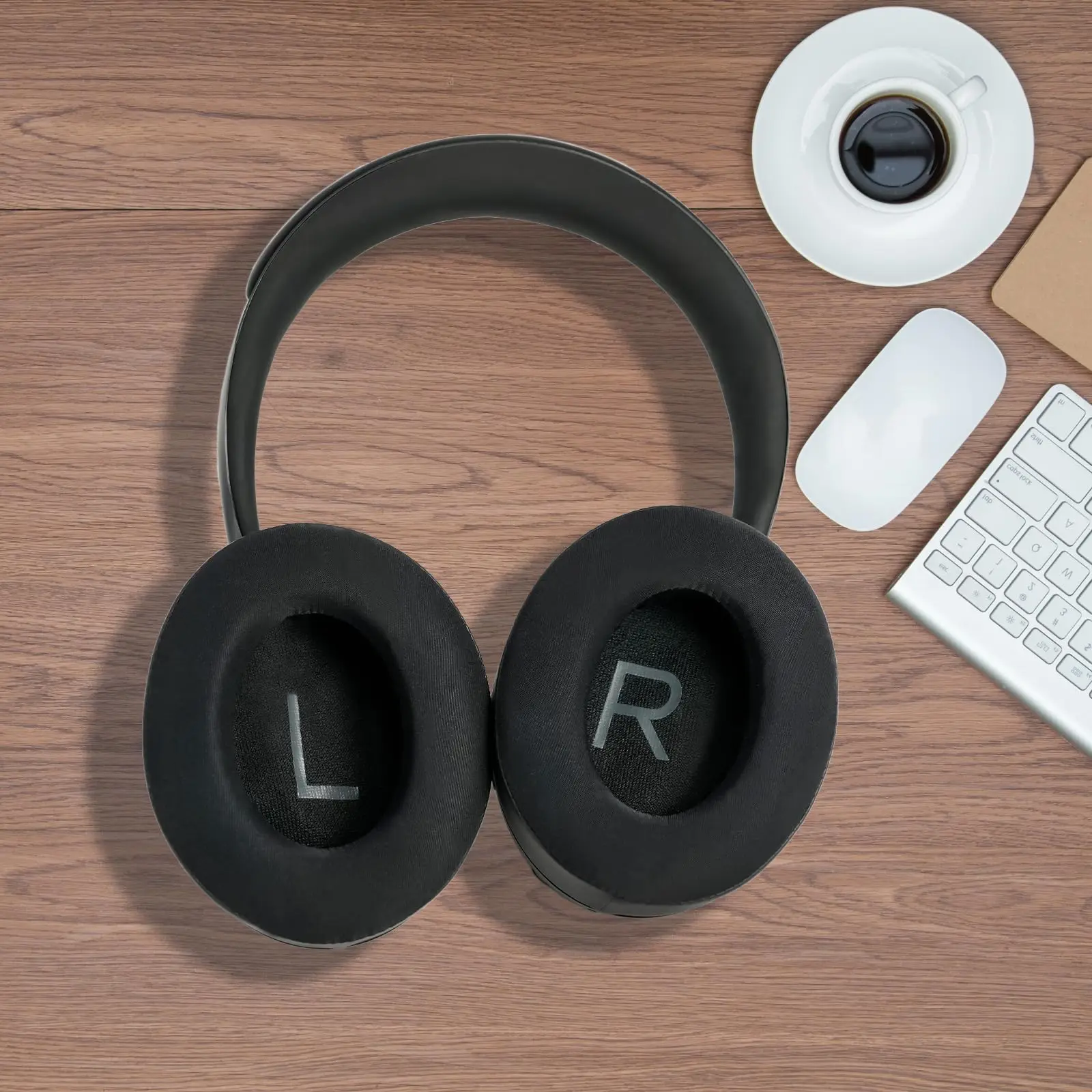 Cooling Gel Earpad Cushions with Noise Cancelling Memory Foam and Premium Leather