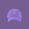 New Fashion Designer Purple Hats Outdoor Sports Baseball Cap Unisex Adjustable Cotton Customized Embroidery Plain Baseball Cap 2