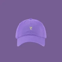 New Fashion Designer Purple Hats Outdoor Sports Baseball Cap Unisex Adjustable Cotton Customized Embroidery Plain Baseball Cap 2