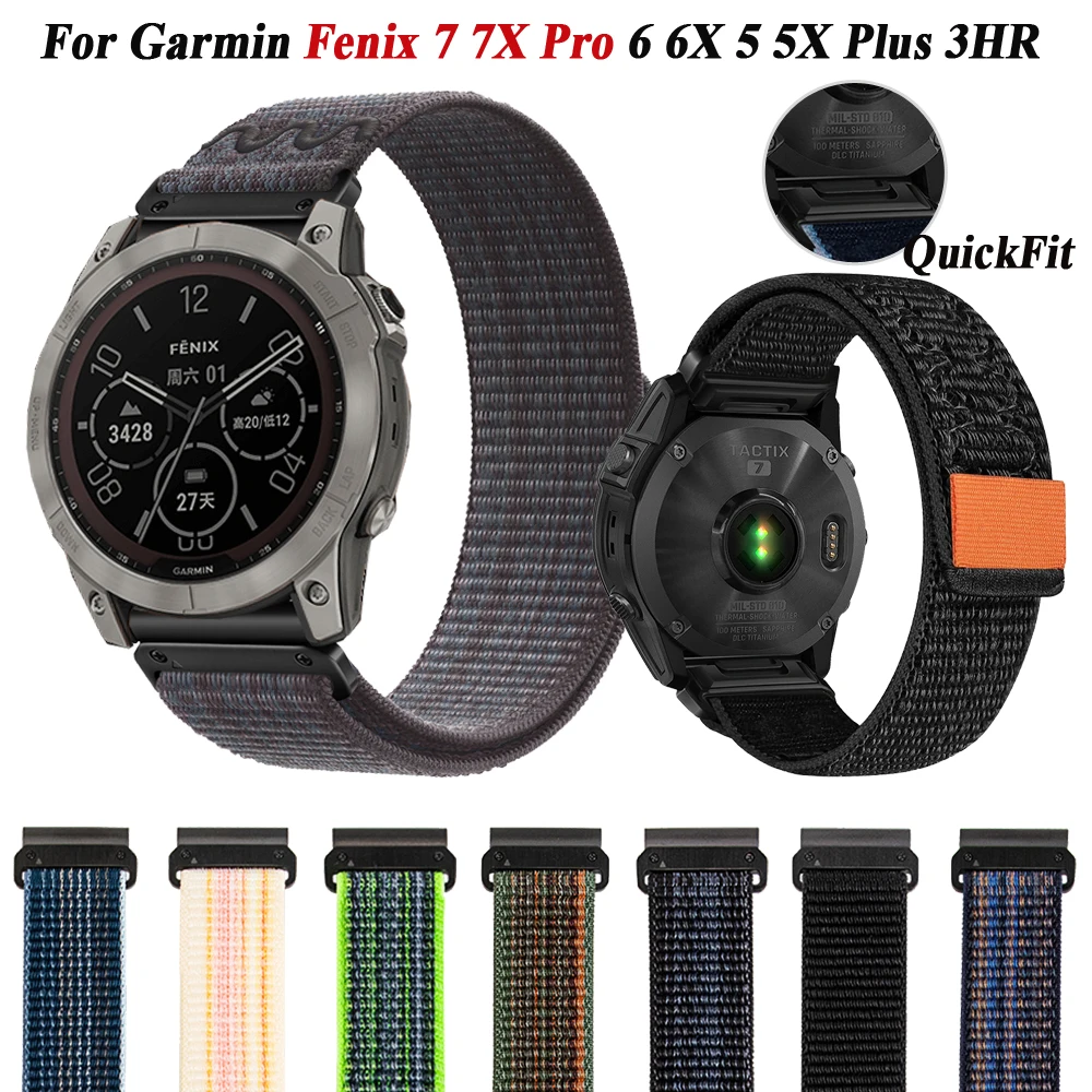 

Ремешок для Garmin Fenix 7X 7 Pro Solar 6X 6 Pro 5X Plus 3HR Enduro 2 Forerunner 935 945 955, 26/22 мм