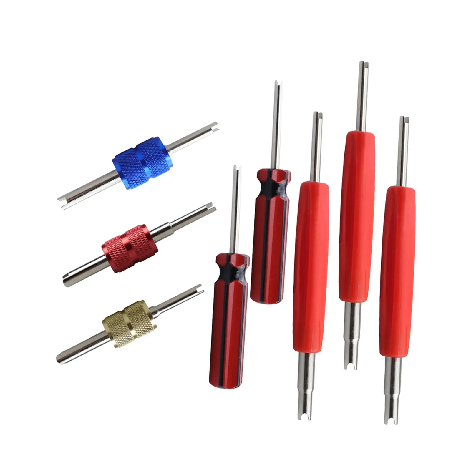 

8Pcs Tire Valve Stem Removal Tool High Performance Premium Durable Tire Repair Tools Valve Stem Core Remover Tools for Cars