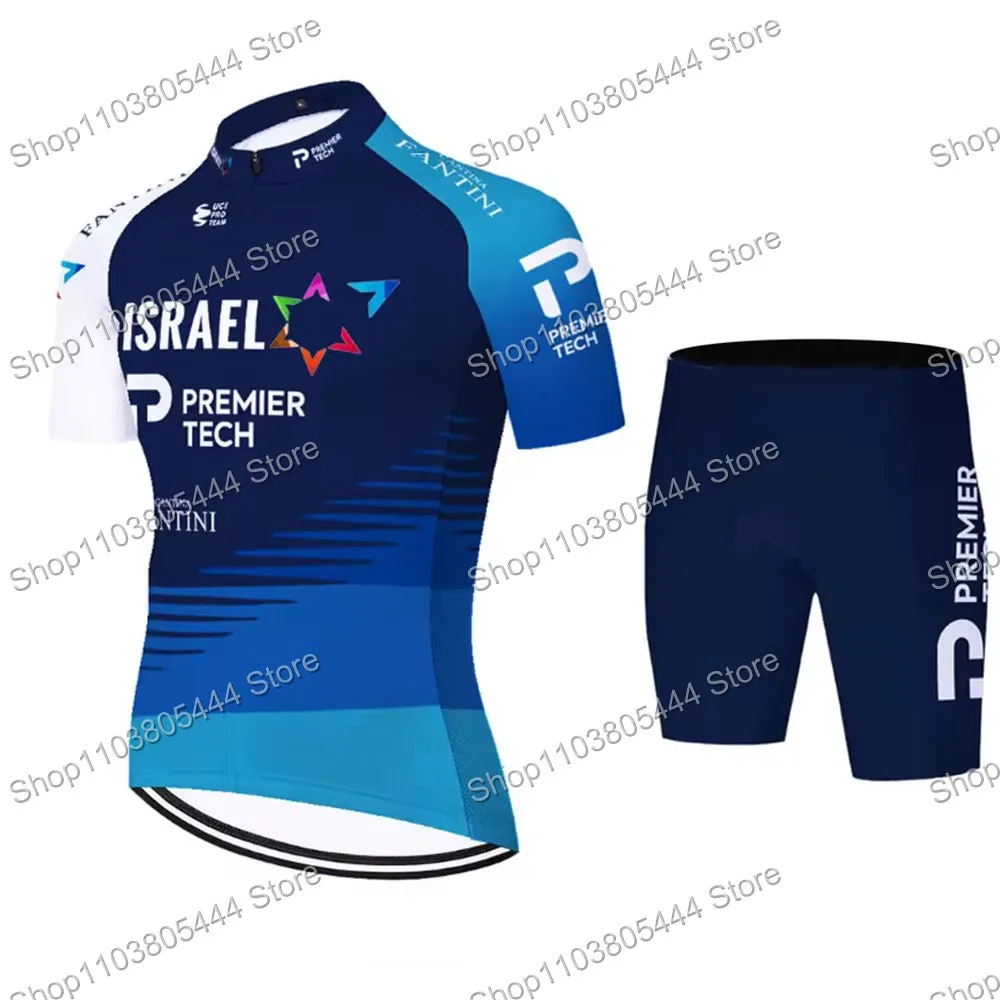 Israel Premier Tech Team Cycling Jersey Set Summer Clothing Men Road Bike Shirts Tops Suit Bicycle Bib Shorts MTB Maillot