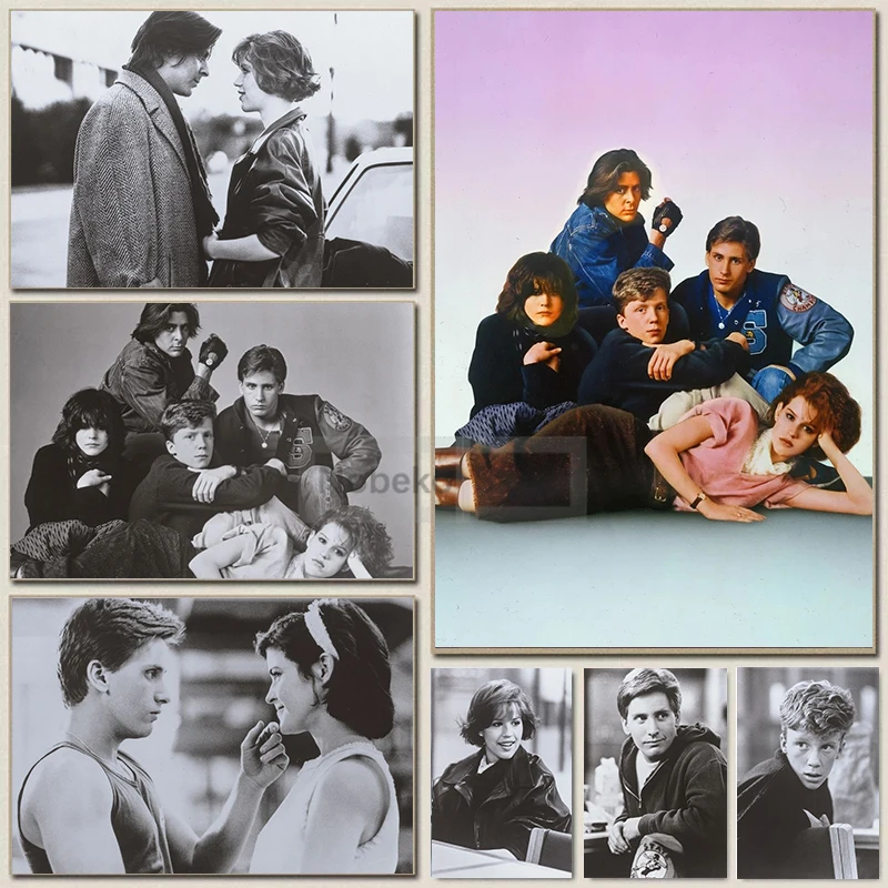 Classics Tv Play The Breakfast Club Black White Photo Poster E Stampe Canvas Painting Wall Art Pictures Home Room Decor