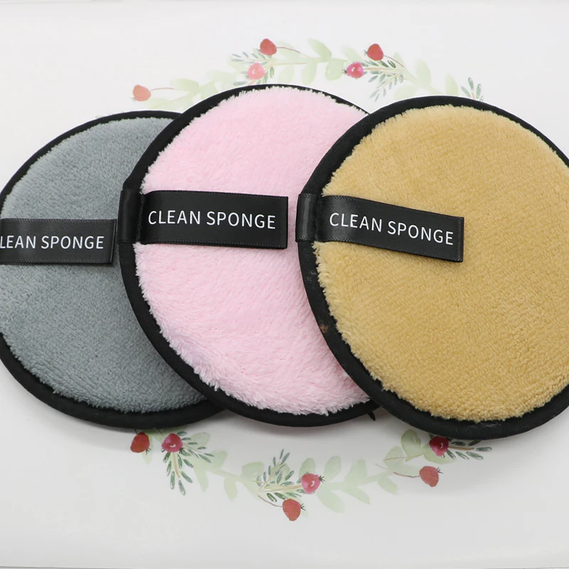 Makeup remover pads OGEYERO Reusable Makeup Remover Pads Cotton Wipes Microfiber Make Up Removal Sponge Cotton Cleaning Pads Tool