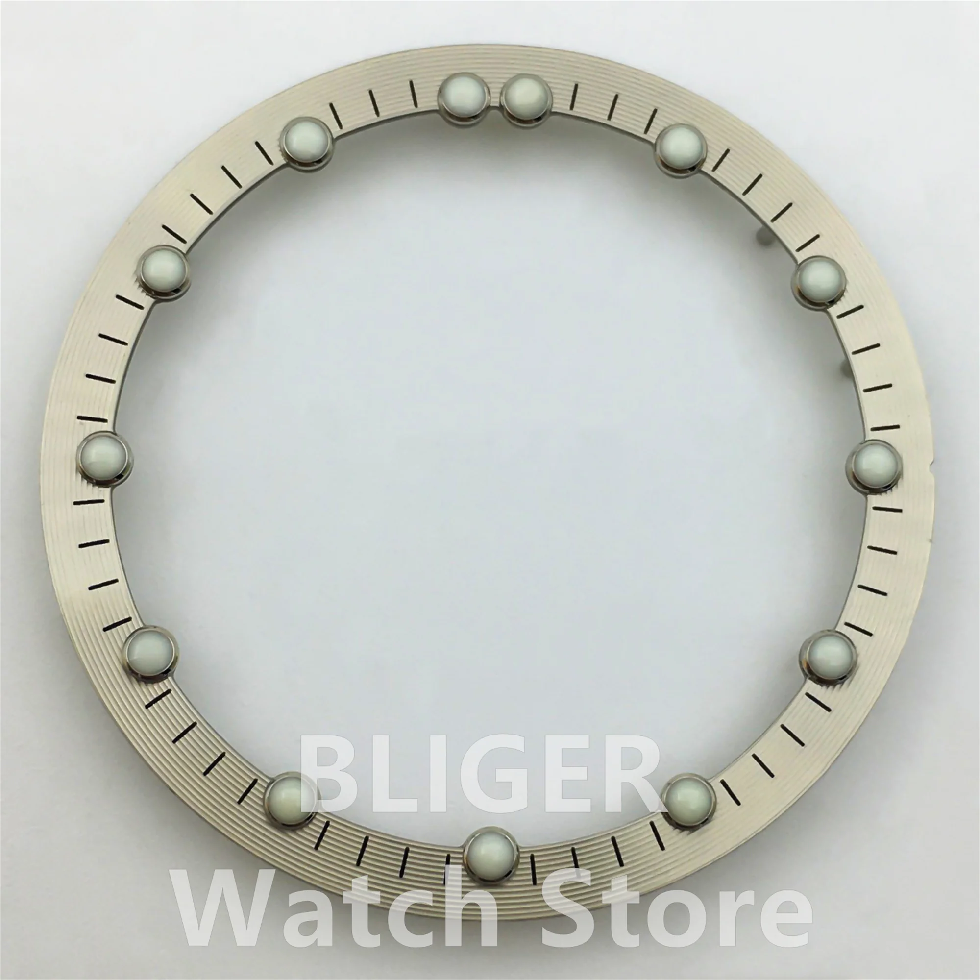 Bliger Luminous Skeleton Dial in Black/Green/Blue - 29mm x 24.5mm