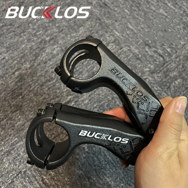 BUCKLOS Bike Stem 17 Degree 70mm Bicycle Handlebar Stem Ultralight 31.8mm MTB Road Bike Stems