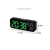 Digital Alarm Clock Temperature and Date Week Display Voice Control Table Clock 12/24H Electronic LED Alarm Clocks for Bedroom 5