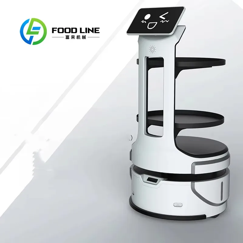 Robot di Servizio Intelligente Personalizzato per Ristoranti, Macchina Automatica per la Consegna di Cibo per Hotel, Catering, Mense e Uso Commerciale - immagine 2