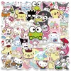 Kawaii Sanrio Stickers Cinnamoroll Hello Kitty Kuromi Decals DIY Phone Luggage Laptop Diary Guitar My Melody Sticker Kids Toy 5