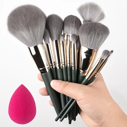 10-20Pcs Makeup Brushes Set Soft detail Loose Powder Eye Shadow Highlighter Foundation Concealer Blush Contour Women Makeup Tool